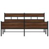 vidaXL Bedframe zonder matras metaal bruin eikenkleur 180x200 cm