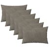 vidaXL Kussensloop 6 pcs HEERLEN Lichtgrijs 40 x 60 cm Fluweel