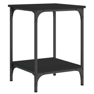 vidaXL Salontafel 40x40x55 cm bewerkt hout zwart