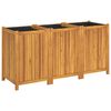 vidaXL Plantenbak met voering 150x50x75 cm massief acaciahout