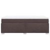 vidaXL Boxspring met matras stof donkerbruin 90x200 cm