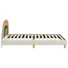 vidaXL Bedframe voor kinderen met hoofdbord Crème 90 x 190 cm Fluweel