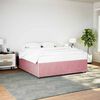 vidaXL Bedframe fluweel roze 180x200 cm