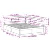 vidaXL Bed met boekenkast zonder matras massief grenenhout 160x200 cm