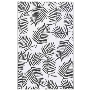 vidaXL Buitenkleed ARAKIL 120x180 cm PP wit en zwart