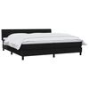 vidaXL Boxspring met matras fluweel zwart 180x210 cm