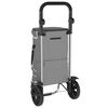 vidaXL Winkel trolley Grijs 36,5 x 46,5 x 100,5 cm Oxford stof