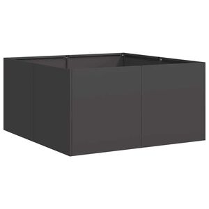 vidaXL Plantenbak 80x80x40 cm koudgewalst staal zwart