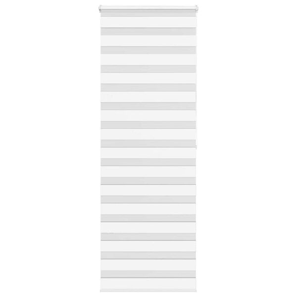 vidaXL Zebra rolgordijn 80x200 cm stofbreedte 75,9 cm polyester wit