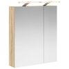 vidaXL Badkamer spiegelkast Sonoma Eiken 60 x 14,5 x 70 cm