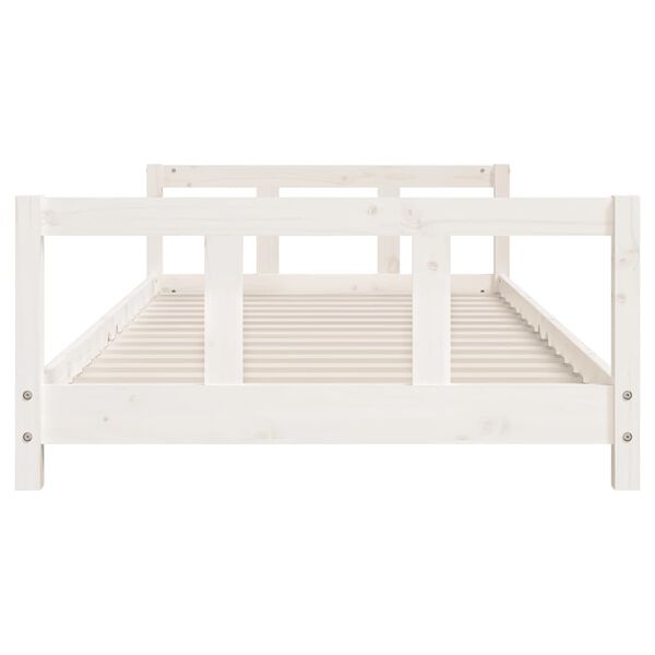 vidaXL Kinderbedframe 90x190 cm massief grenenhout wit