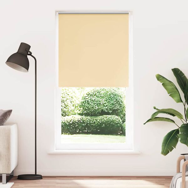 vidaXL Rolgordijn verduisterend 110x210 cm stofbreedte 105,7 cm beige