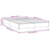 vidaXL Bedframe zonder matras 120x190 cm stof donkergrijs
