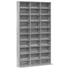vidaXL Cd-kast 102x23x177,5 cm bewerkt hout grijs sonoma eikenkleurig