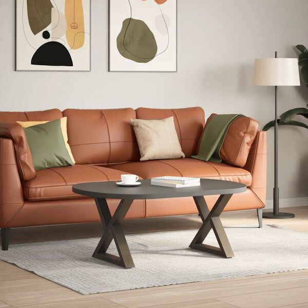 vidaXL Salontafelpoten 2 st 60x(42-43,3) cm staal naturel