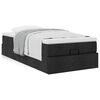vidaXL Ottoman bed met matras 80x200cm stof zwart