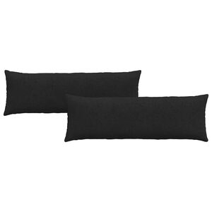 vidaXL Sofa Kussens 2 pcs Zwart 120 x 40 cm Stof