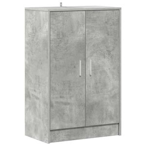 vidaXL Schoenenkast 60x35x92 cm bewerkt hout betongrijs