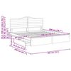 vidaXL Opslag bed met hoofdeinde Wit 180 x 200 cm Bewerkt hout