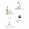 vidaXL Wandschappen zwevend 4 st 23x23,5x3,8 cm MDF wit