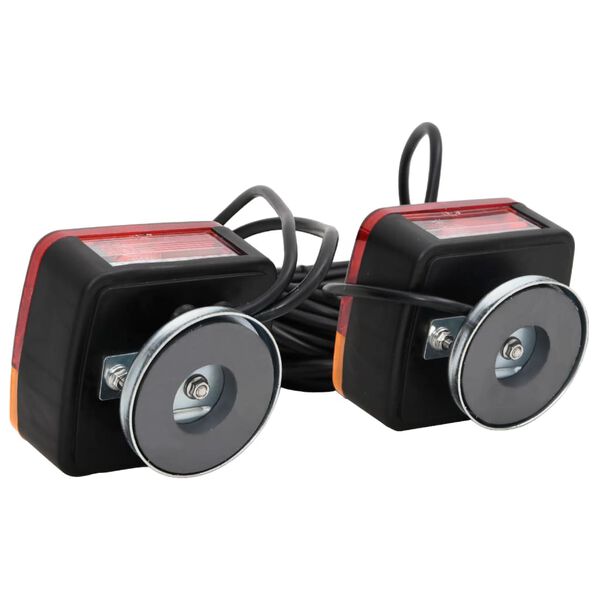 vidaXL Aanhangerlampen 2 st klassiek peertje 12 V 10,5x7,5x10 cm rood