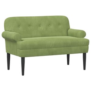 vidaXL Loungebank met knopencomfort Lichtgroen 120 x 66 x 78 cm