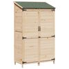 vidaXL Tuinschuur Naturel 106,5 x 56 x 176 cm Massief Vurenhout
