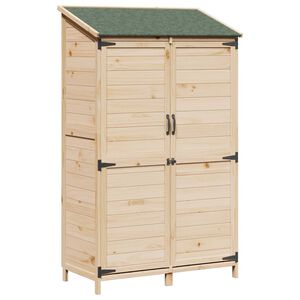 vidaXL Tuinschuur Naturel 106,5 x 56 x 176 cm Massief Vurenhout