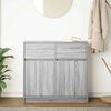 vidaXL Dressoir met lade 80x34x76 cm spaanplaat grijs sonoma