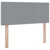 vidaXL Opbergbed met matras Lichtgrijs 120 x 190 cm Bewerkt hout