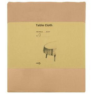 vidaXL Tafelkleed 5 st Ovaal Beige 130 x 180 cm Polyester