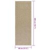 vidaXL Vloerkleed ZIZUR beige binnen en buiten 80x200 cm jute look