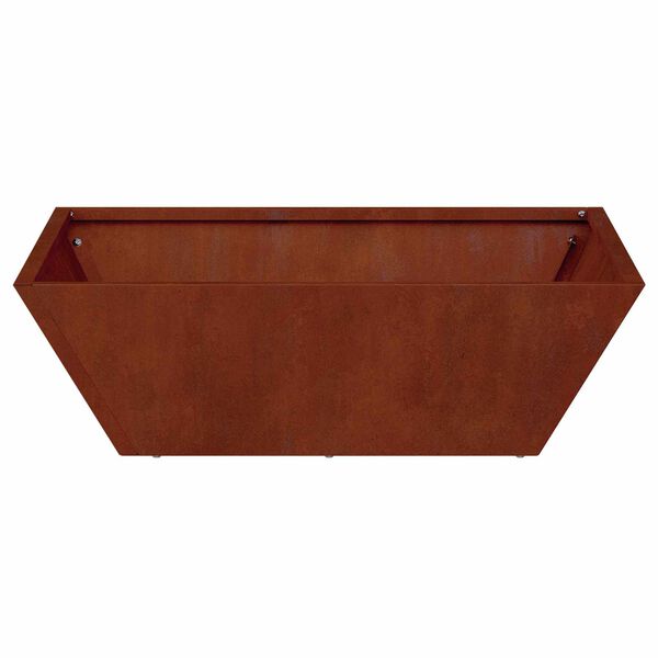 vidaXL Tuin Bloempot 5 pcs Roestig 50 x 50 x 15 cm Cortenstaal
