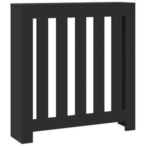 vidaXL Radiatorombouw 78x20x82 cm bewerkt hout zwart