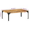 vidaXL Salontafel 100x55x35 cm massief mangohout
