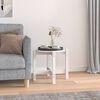 vidaXL Salontafel &Oslash; 52,5x45 cm massief grenenhout wit