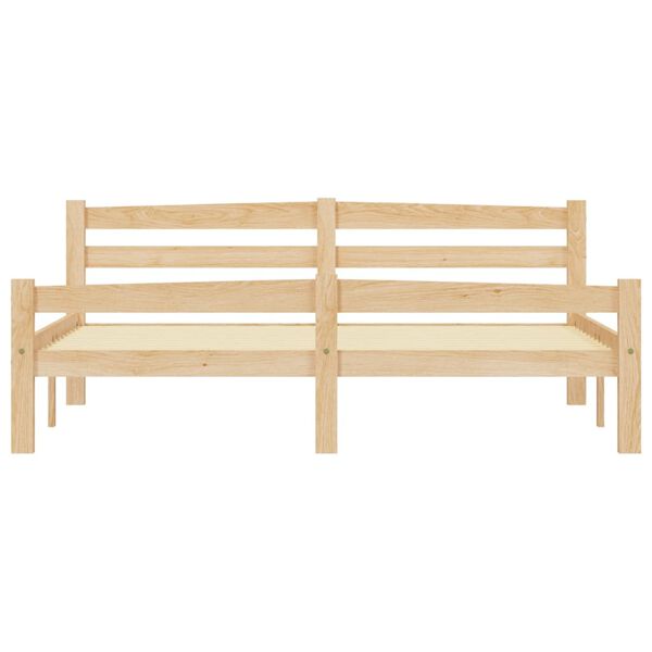 vidaXL Bedframe massief grenenhout 160x200 cm