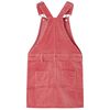 Kindertuinjurk 104 ribfluweel roze