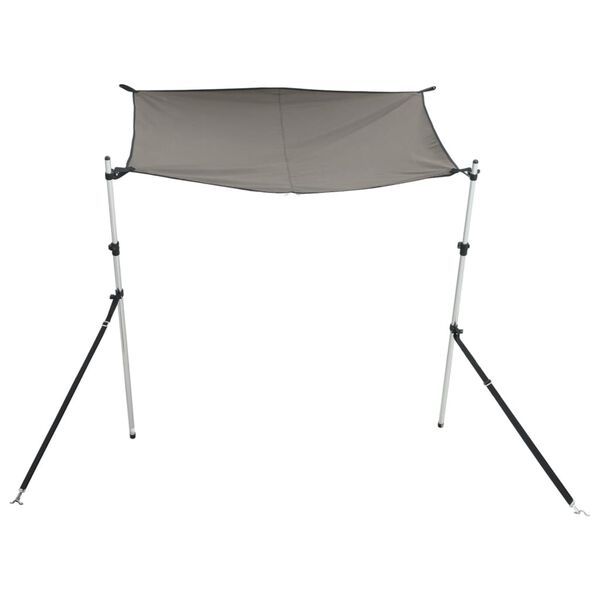vidaXL Schaduwdoekset T-top 170x170x(113-182,5) cm antracietgrijs