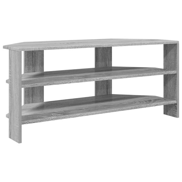 vidaXL HoekTVKast Grijs Sonoma 102x40,5x45cm Bewerkt hout