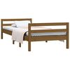 vidaXL Bedframe massief grenenhout honingbruin 90x200 cm