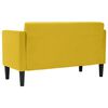 vidaXL Loveseat bank geel 111 cm fluweel