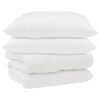 vidaXL Winter Dekbed met kussen 3 st Wit Microvezel