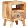 vidaXL Nachtkastje 30x30x41 cm ruw mangohout