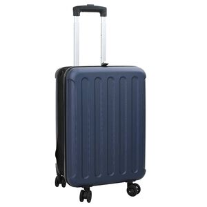 vidaXL Koffer met slot Donkerblauw 34 x 23 x 55.5 cm ABS Kunststof