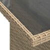 vidaXL 11-delige Tuinset met kussens poly rattan beige