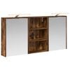 vidaXL Badkamerkastenset 3 st 126 x 16 x 62.5 cm Bewerkt hout