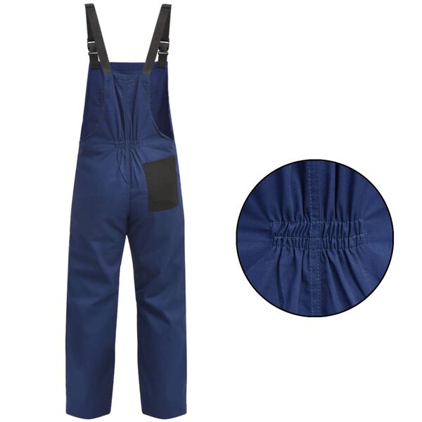 vidaXL Mannen tuinbroek maat M blauw