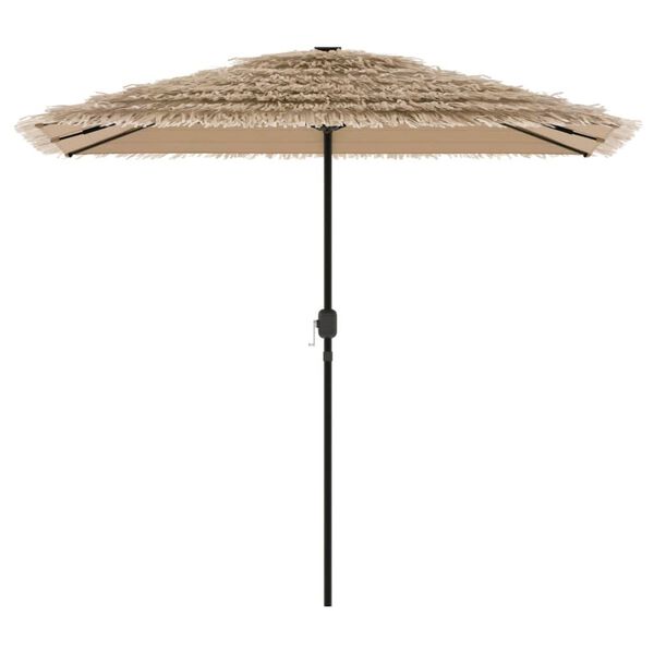 vidaXL Parasol met stalen paal 248x248x248 cm bruin