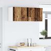 vidaXL Hangkast Oude Hout en Wit 50 x 31 x 40 cm Bewerkt hout